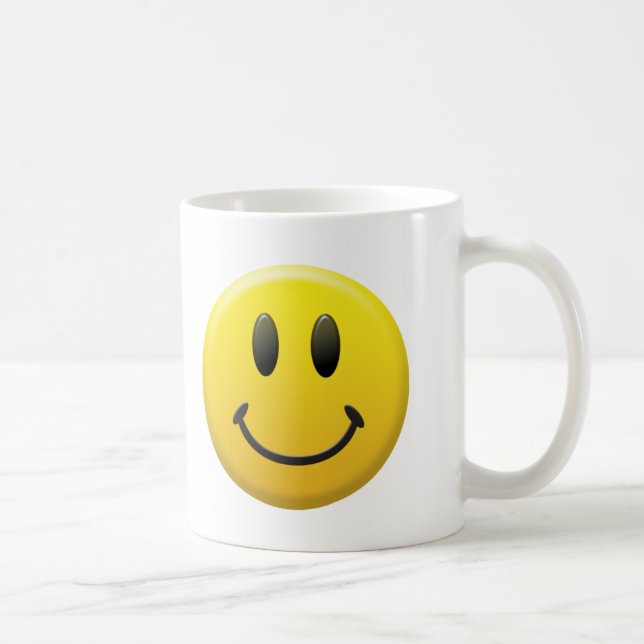 Glückliches Gesicht Kaffeetasse (Rechts)