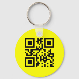 ☺ glückliches Gesicht lächelndes Emoji -- QR C Schlüsselanhänger