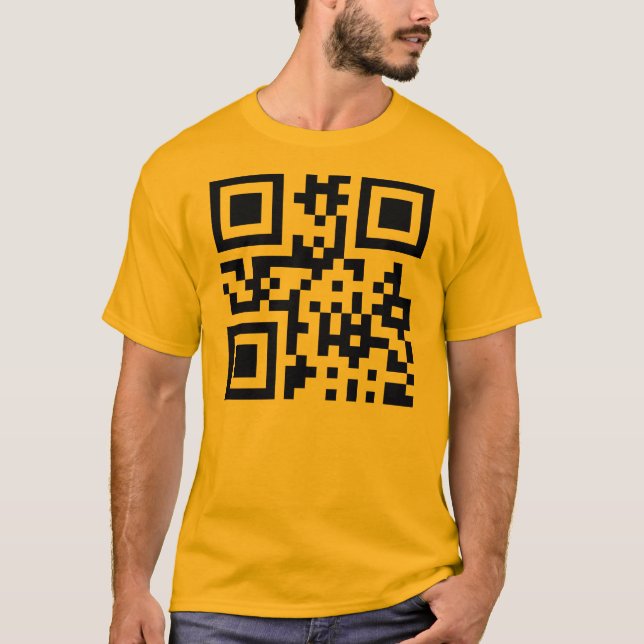 ☺ glückliches Gesicht lächelndes Emoji -- QR Code T-Shirt (Vorderseite)