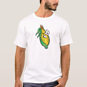 glückliches Gesicht Maiskolben T-Shirt