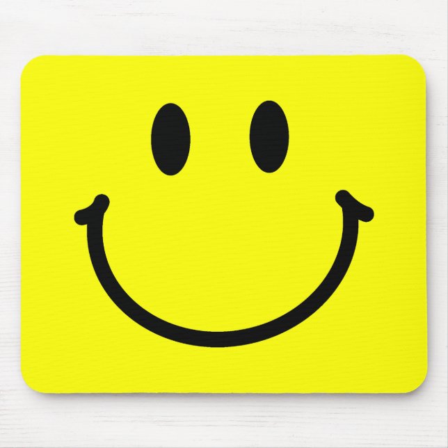 Glückliches Gesicht Mousepad (Vorne)
