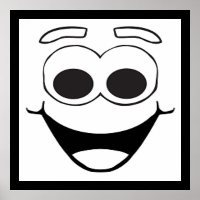 GLÜCKLICHES GESICHT POSTER (Vorne)