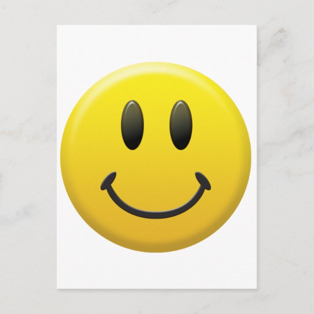 Glückliches Gesicht Postkarte (Vorderseite)