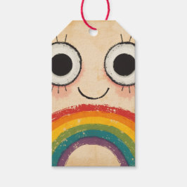 GLÜCKLICHES GESICHT REGENBOGEN GESCHENKANHÄNGER