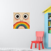 GLÜCKLICHES GESICHT REGENBOGEN