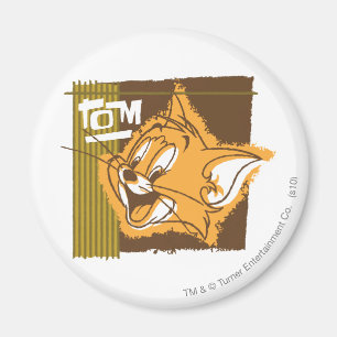 Glückliches Gesicht Toms Magnet