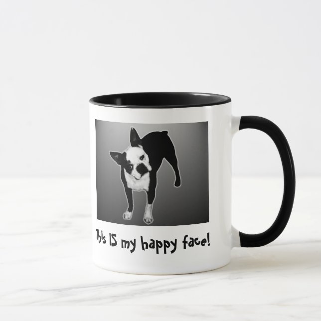 Glückliches Gesicht - Wecker-Tasse Tasse (Rechts)