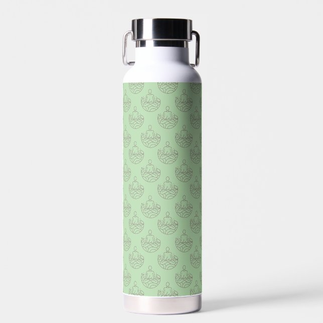 Glückliches Gesundes Zuhause! Trinkflasche (Vorne)