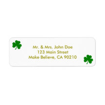 Glückliches Grün St. Patrick's Day Irisches Kleebl