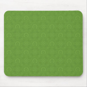 Glückliches grünes Ikonen-Muster Mousepad
