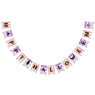 Glückliches Halloween-Banner Wimpelkette