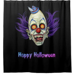 Glückliches Halloween Bimbe der beängstigende Duschvorhang