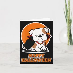 Glückliches Halloween für Hundebesitzer - Vampir-H Karte