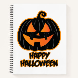 Glückliches Halloween für Männer und Frauen - Kürb Notizbuch