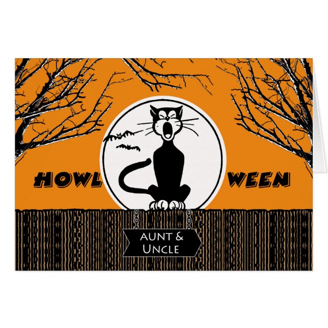 Glückliches Halloween für Tante und Onkel, Scaredy (Vorderseite (Horizontal))