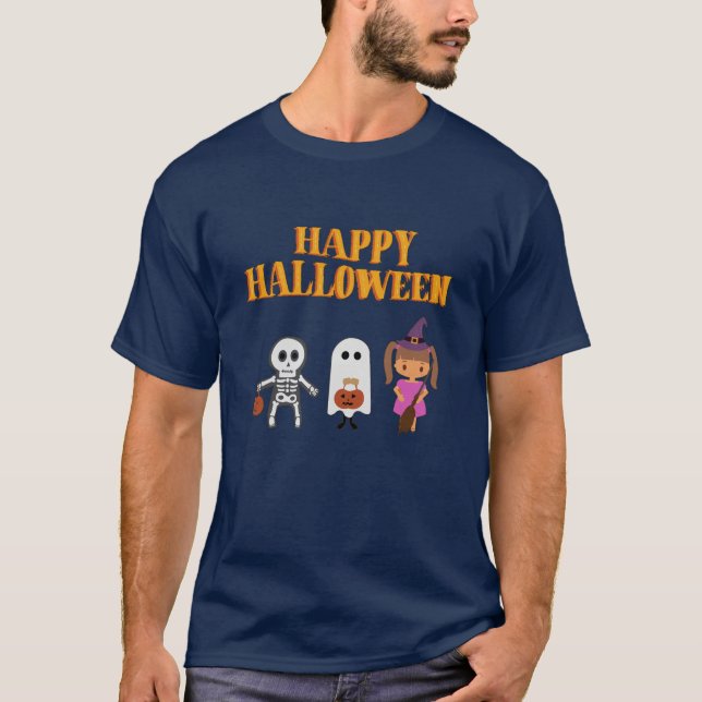 Glückliches Halloween-Geschenk T-Shirt (Vorderseite)