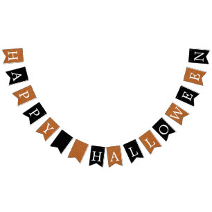 Glückliches Halloween-Gold-Foil-Glitzer-Banner Wimpelkette