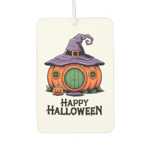 Glückliches Halloween-Häuschen & Hexendach-Luftver Autolufterfrischer