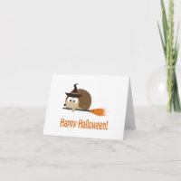 Glückliches Halloween! Igels-Hexe