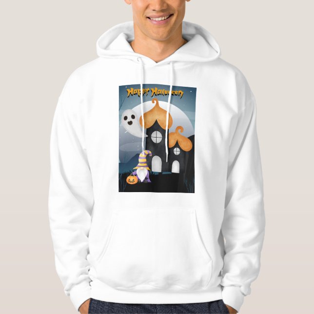 glückliches, halloween jagdhaus mit gosh hoodie (Vorderseite)