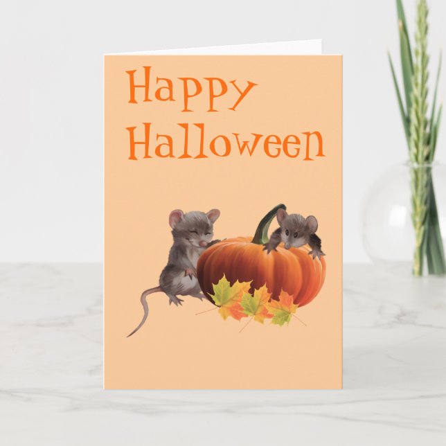 Glückliches Halloween Karte (Vorderseite)