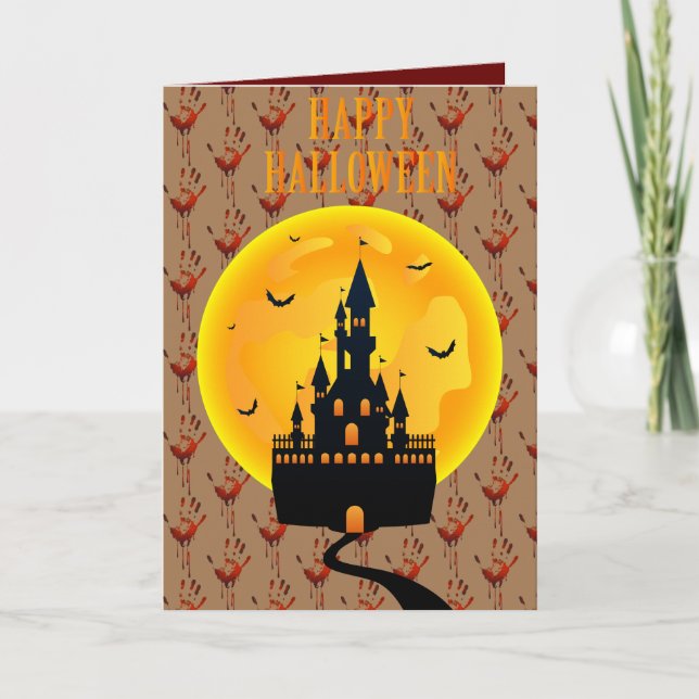 glückliches Halloween Karte (Vorderseite)