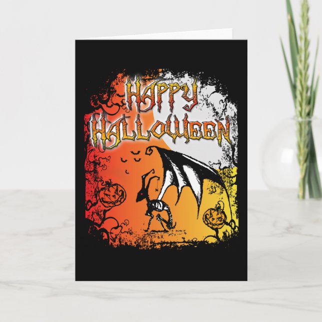 Glückliches Halloween! Karte (Vorderseite)