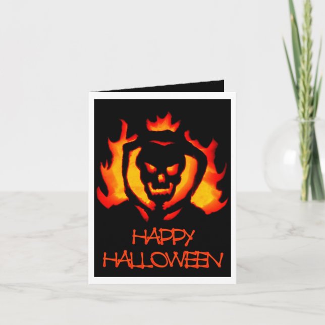 Glückliches Halloween Karte (Vorderseite)