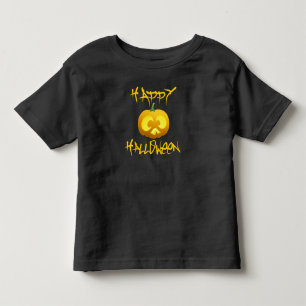 Glückliches Halloween-Kürbis-Kleinkind-Shirt Kleinkind T-shirt