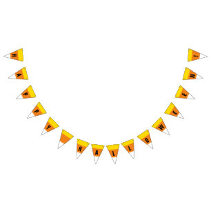 Glückliches Halloween-Mais-Süßigkeits-orange Wimpelkette