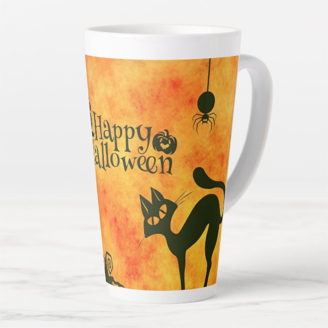 glückliches Halloween Milchtasse (Rechte Ecke)