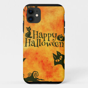 Glückliches Halloween-Muster Case-Mate iPhone Hülle