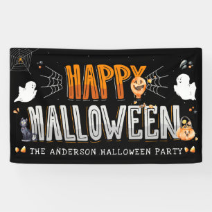 glückliches Halloween  Personalisiertes Halloween- Banner