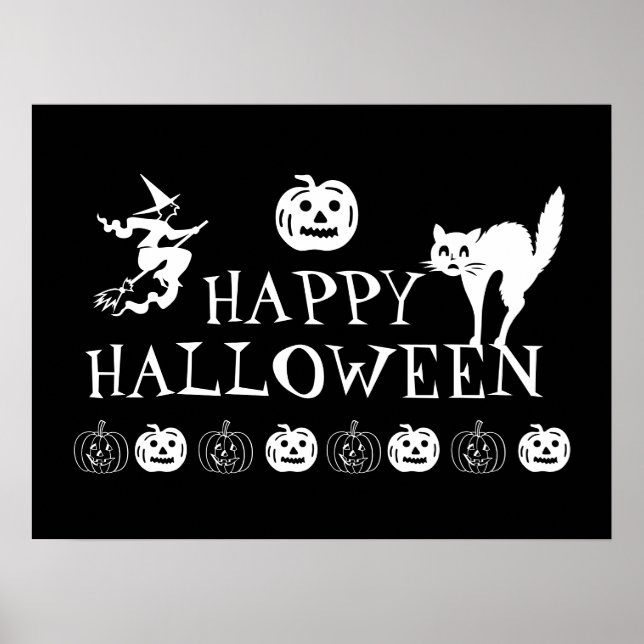 Glückliches Halloween-Poster Poster (Vorne)