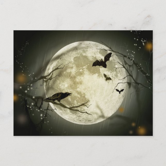Glückliches Halloween Postkarte (Vorderseite)