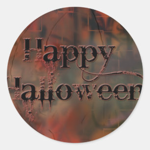 Glückliches Halloween Runder Aufkleber