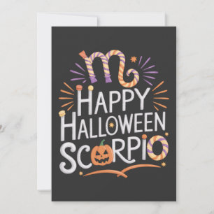Glückliches Halloween, Scorpio Halloween-Scorpio-Z Einladung