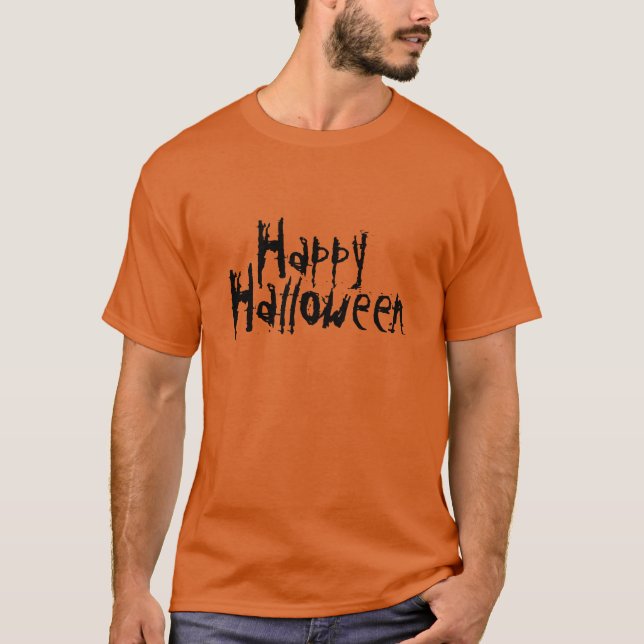 Glückliches Halloween T-Shirt (Vorderseite)