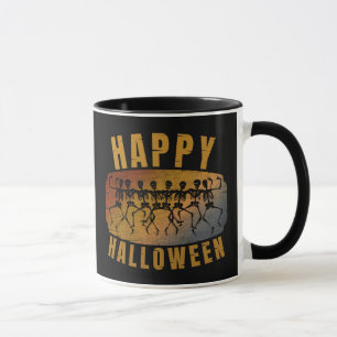 GLÜCKLICHES HALLOWEEN TANZENDES SKELETT TASSE
