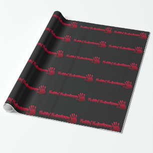 Glückliches Halloween w/hand Geschenkpapier