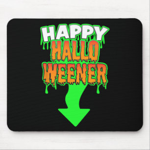 Glückliches Halloween-Weener Lustiges Halloween-Ge Mousepad