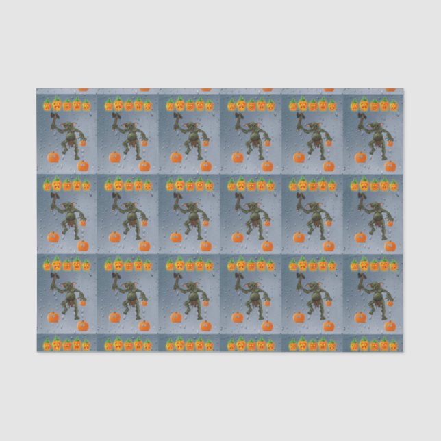 Glückliches Halloween-Zinnpapier, Goblin Seidenpapier (Vorderseite)