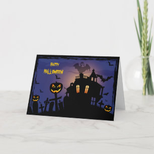 Glückliches Haloween Feiertagskarte