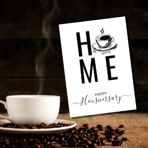 Glückliches Haus-Jubiläum Kaffee-Haus-Jubiläum Emp Karte