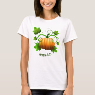 Glückliches Herbst-Kürbis-Damen-T-Shirt T-Shirt