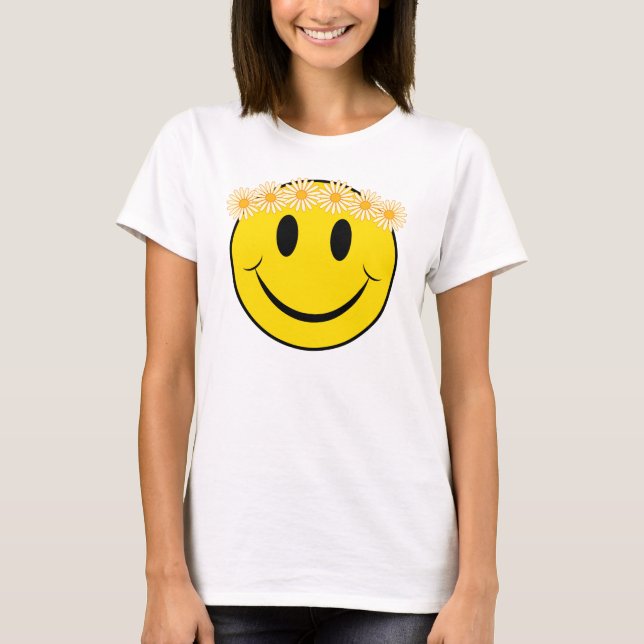 Glückliches Hippie-Gänseblümchen T-Shirt (Vorderseite)