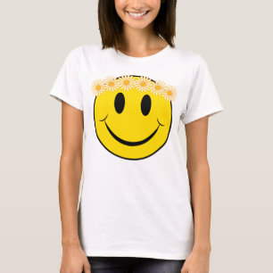 Glückliches Hippie-Gesicht T-Shirt