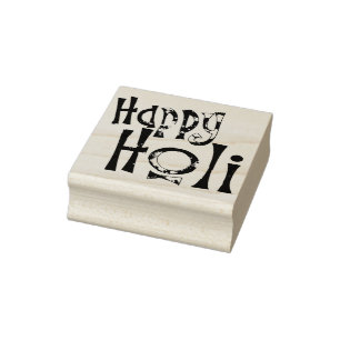 GLÜCKLICHES HOLI! - Ihre besten Wünsche für all Gummistempel
