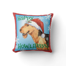Glückliches Howliday Airedale