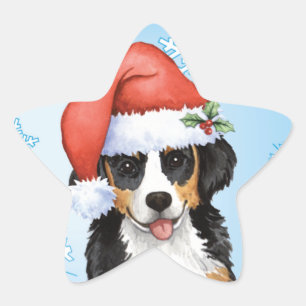 Glückliches Howliday Berner Stern-Aufkleber